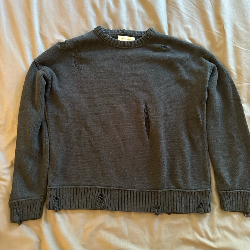 Urban Outfitters Petit Small Pre-Torn 100% Cotton Sweater